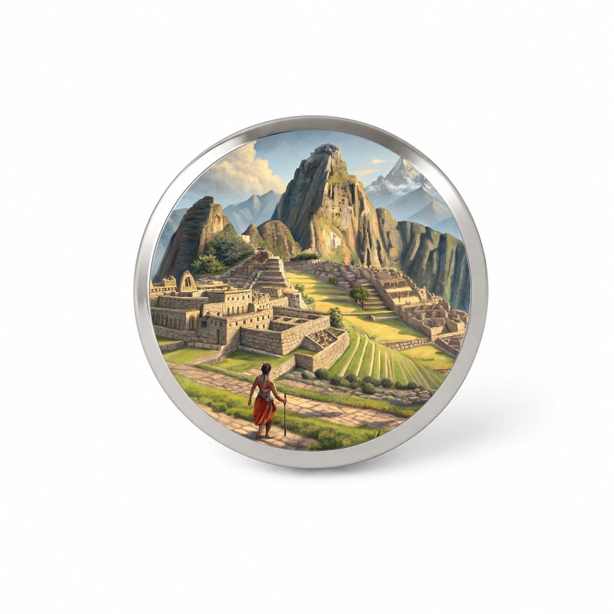 South American Inca Empire Novelty Hat Backpack Lapel Pin