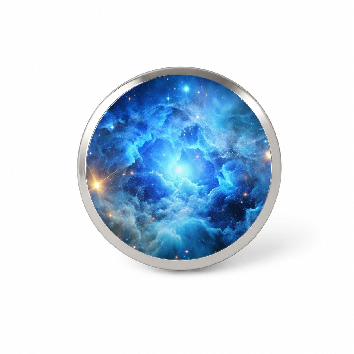 Space Galaxy Nebula Blue Novelty Hat Backpack Lapel Pin