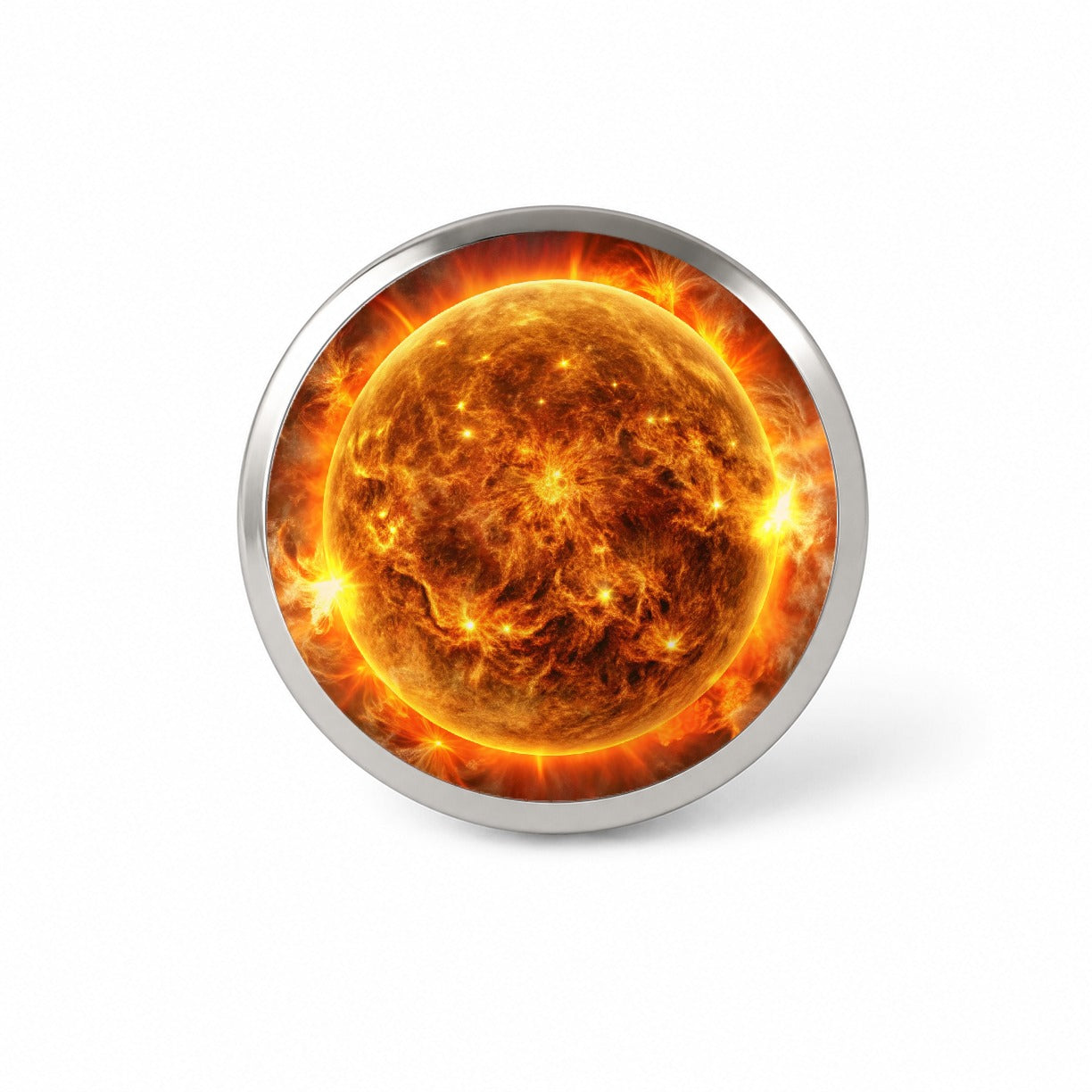 Sun During Solar Flare Storm Sci-fi Novelty Hat Backpack Lapel Pin
