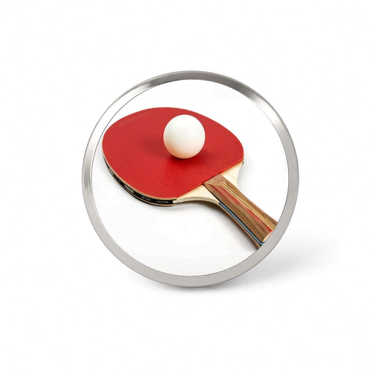 Table Tennis Ping Pong Paddle and Ball Novelty Hat Backpack Lapel Pin