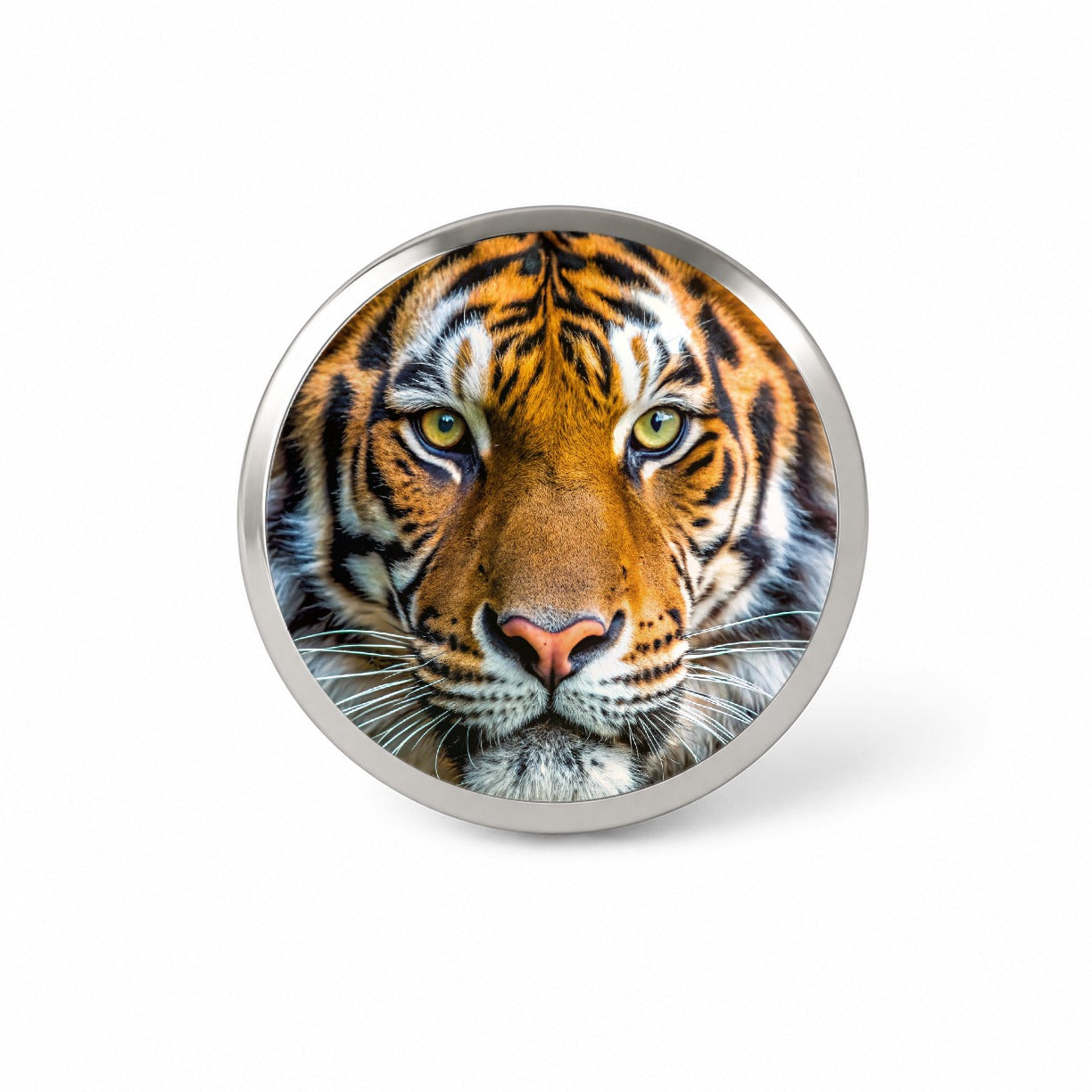 Tiger Face Novelty Hat Backpack Lapel Pin