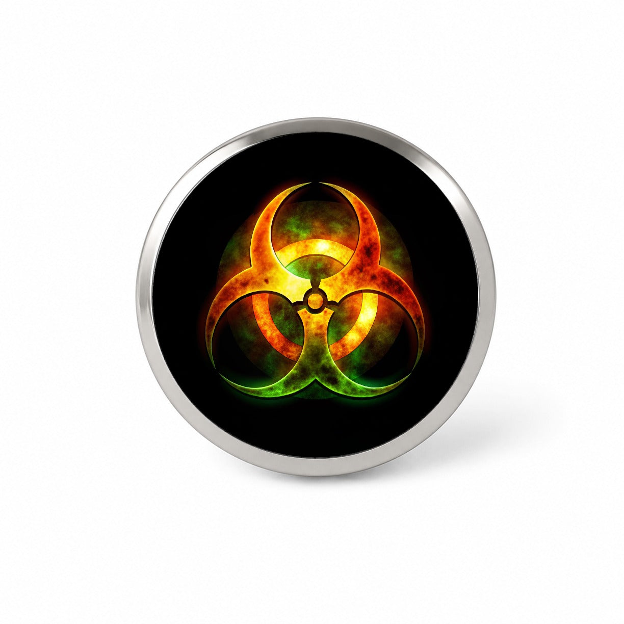 Toxic Zombie Outbreak Symbol Novelty Hat Backpack Lapel Pin