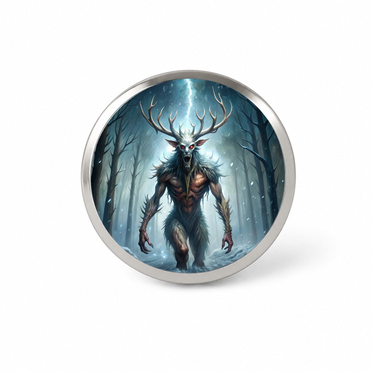 Wendigo Algonquian Folklore Monster Creature Novelty Hat Backpack Lapel Pin