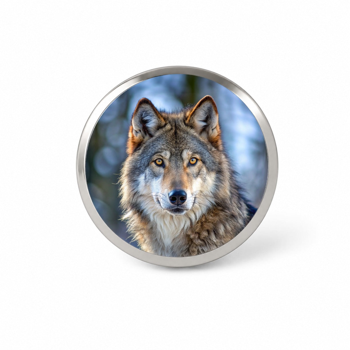Wolf Novelty Hat Backpack Lapel Pin