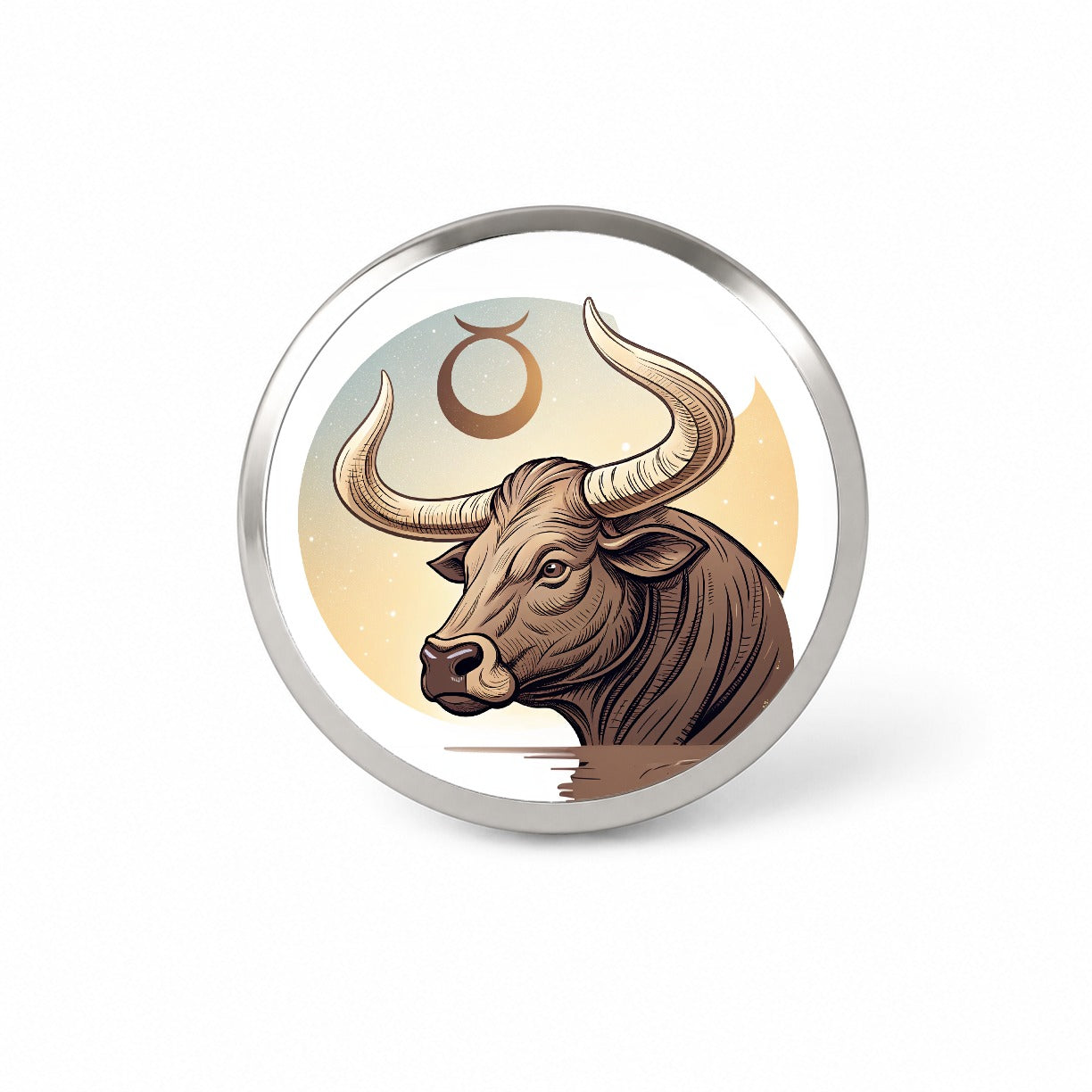 Zodiac Horoscope Symbol Taurus Bull Novelty Hat Backpack Lapel Pin