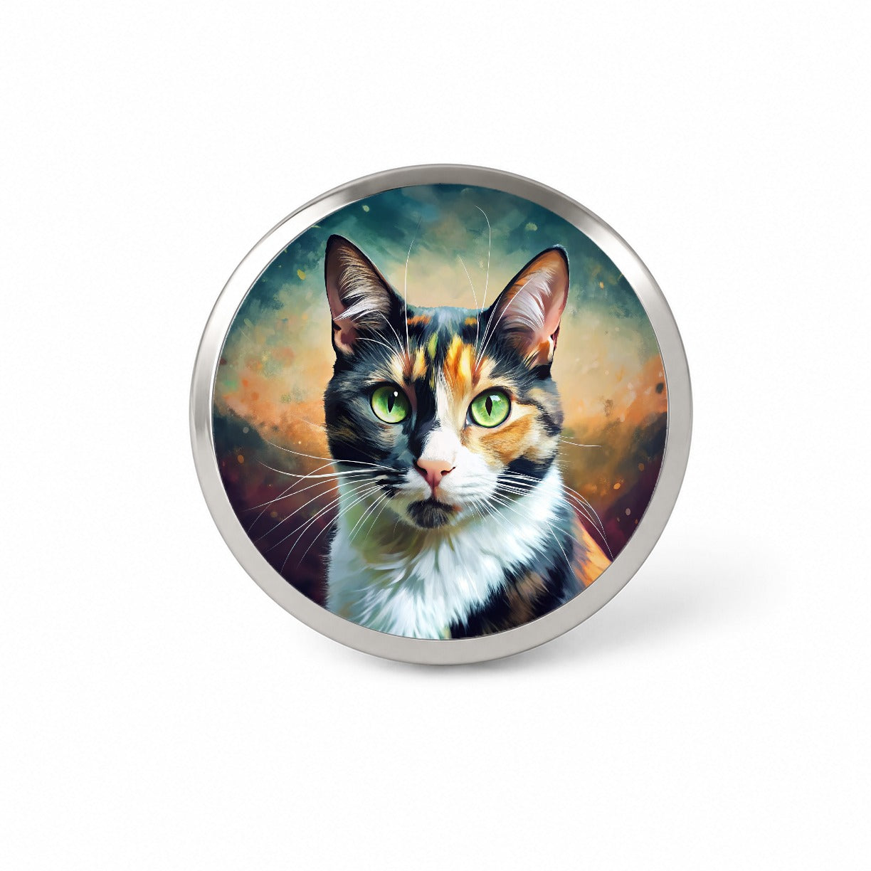 Calico Cat Pop Art Novelty Hat Backpack Lapel Pin