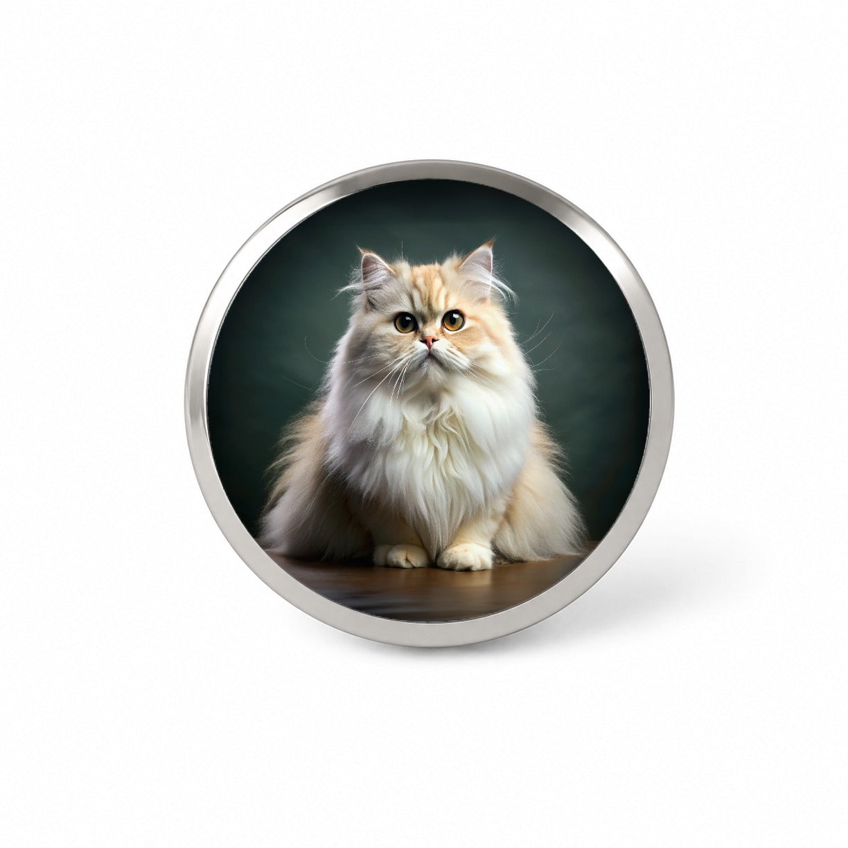 Persian Cat Photo Novelty Hat Backpack Lapel Pin