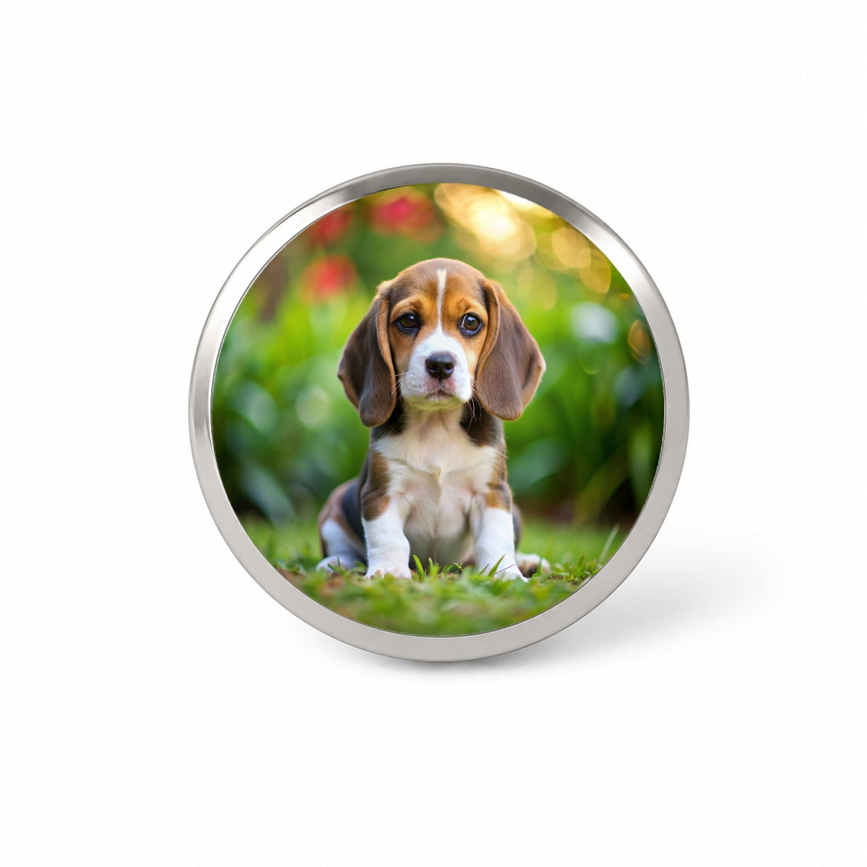 Beagle Dog Puppy Photo Novelty Hat Backpack Lapel Pin