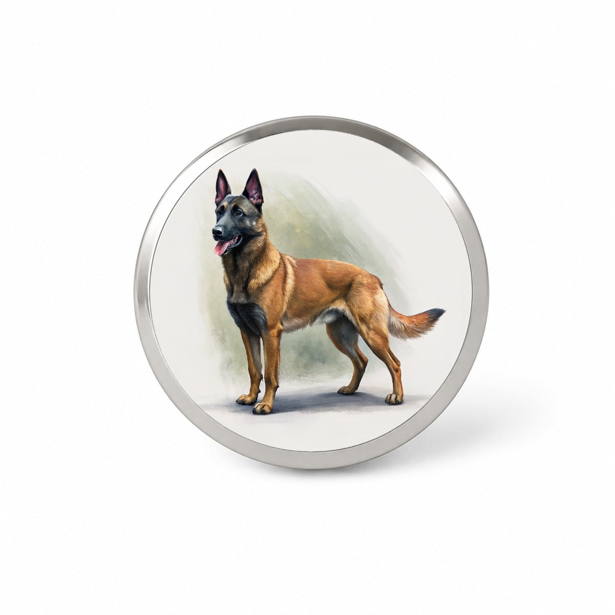 Belgian Malinois Dog Illustration Novelty Hat Backpack Lapel Pin