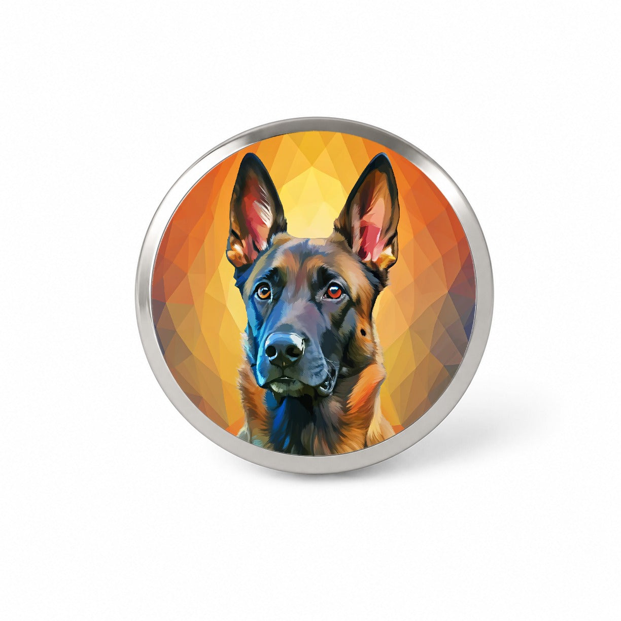 Belgian Malinois Dog Pop Art Novelty Hat Backpack Lapel Pin