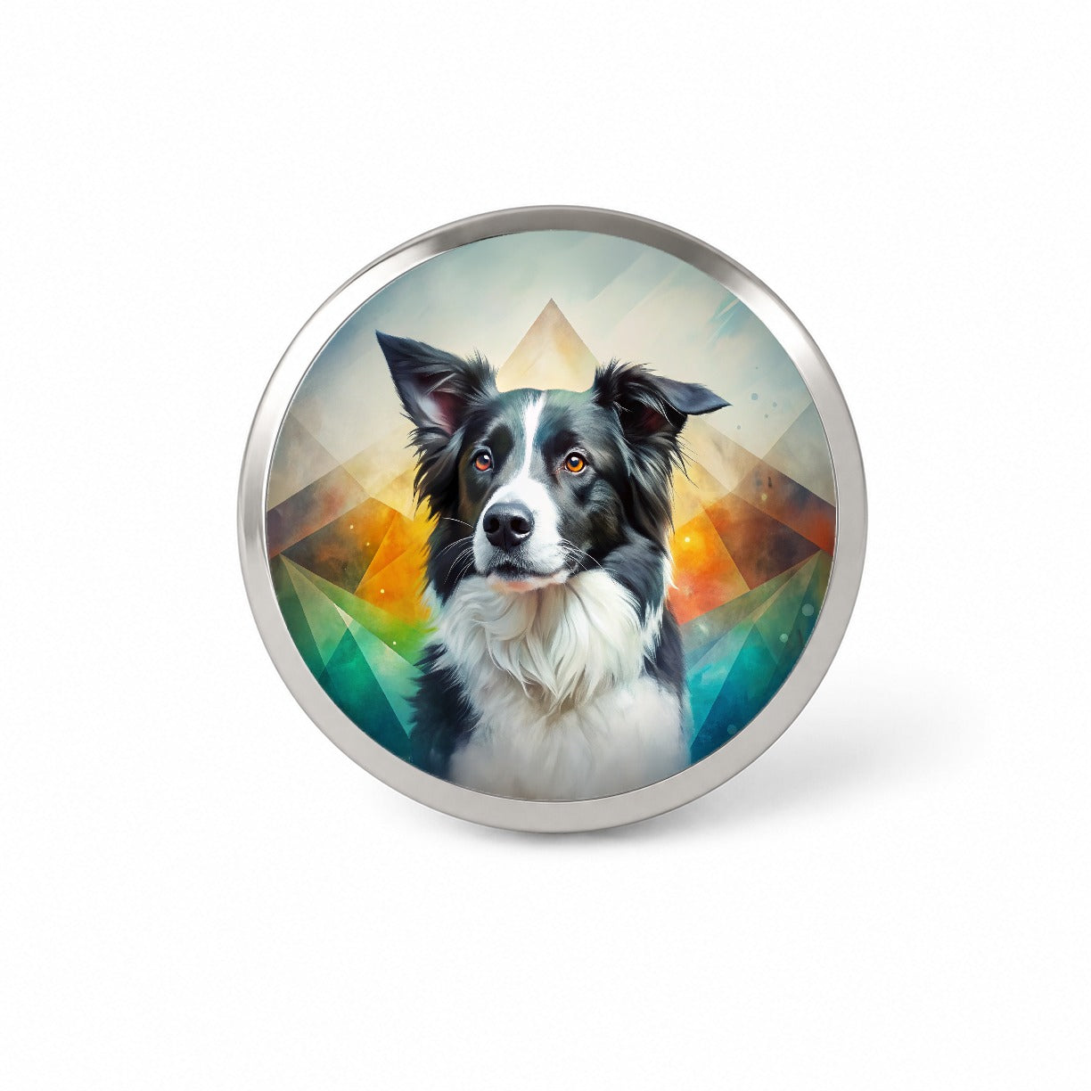 Border Collie Dog Contemporary Art Novelty Hat Backpack Lapel Pin