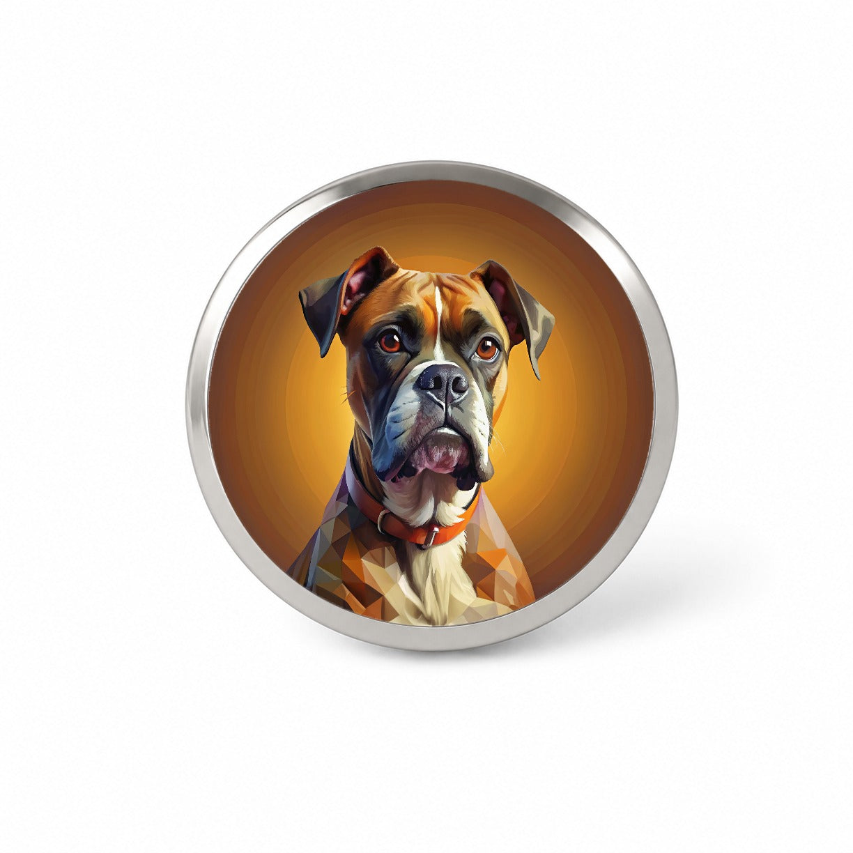 Boxer Dog Contemporary Art Novelty Hat Backpack Lapel Pin