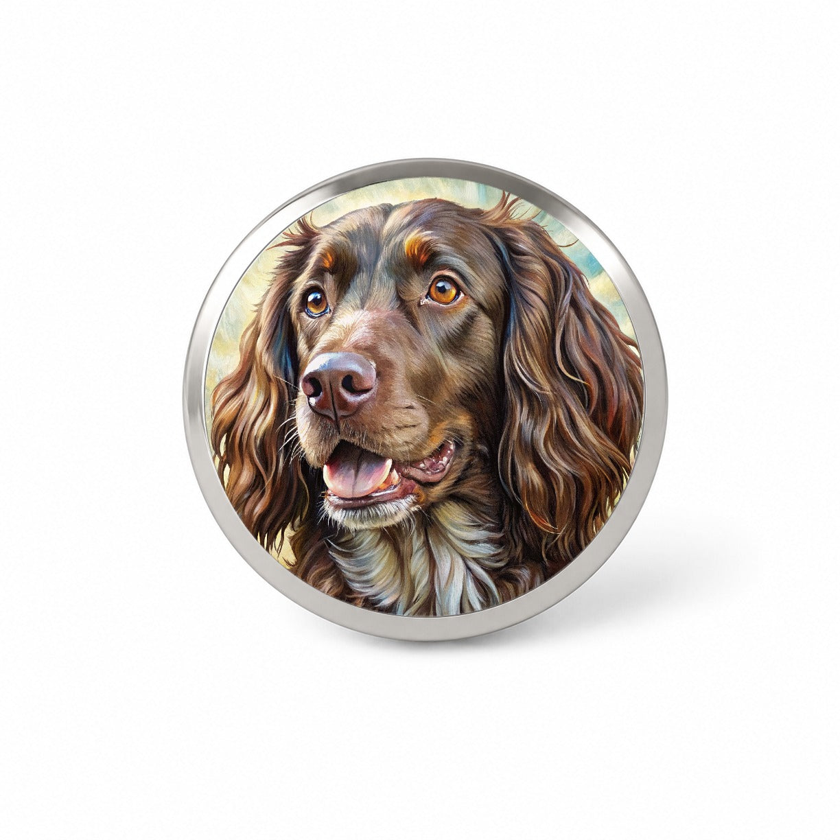 Boykin Spaniel Dog Illustration Novelty Hat Backpack Lapel Pin