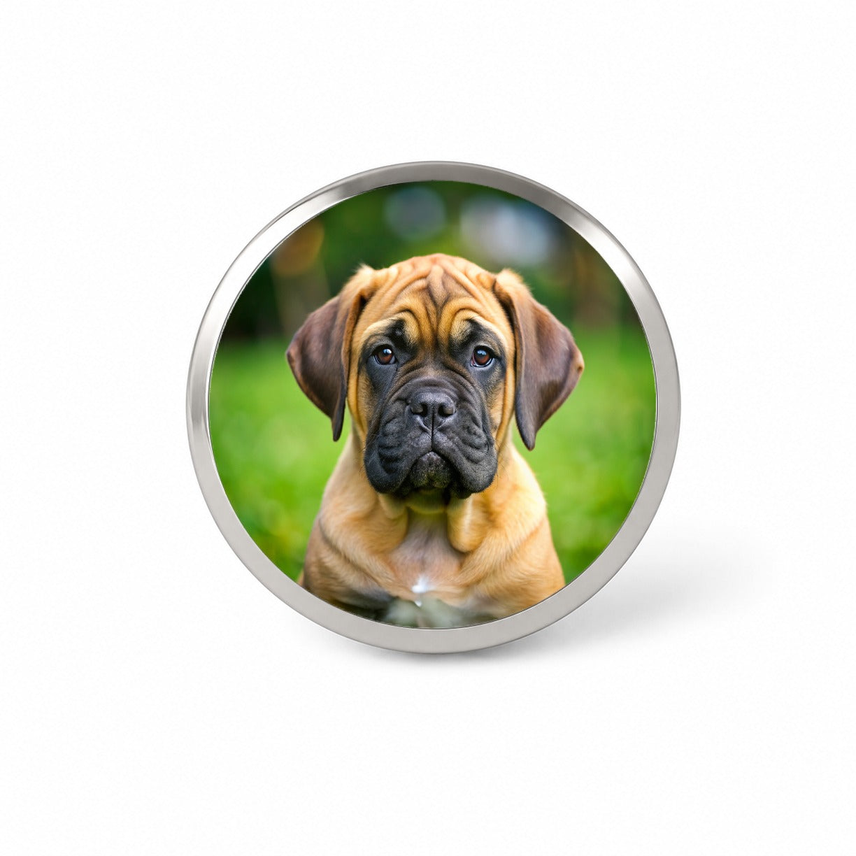 Bullmastiff Dog Puppy Photo Novelty Hat Backpack Lapel Pin