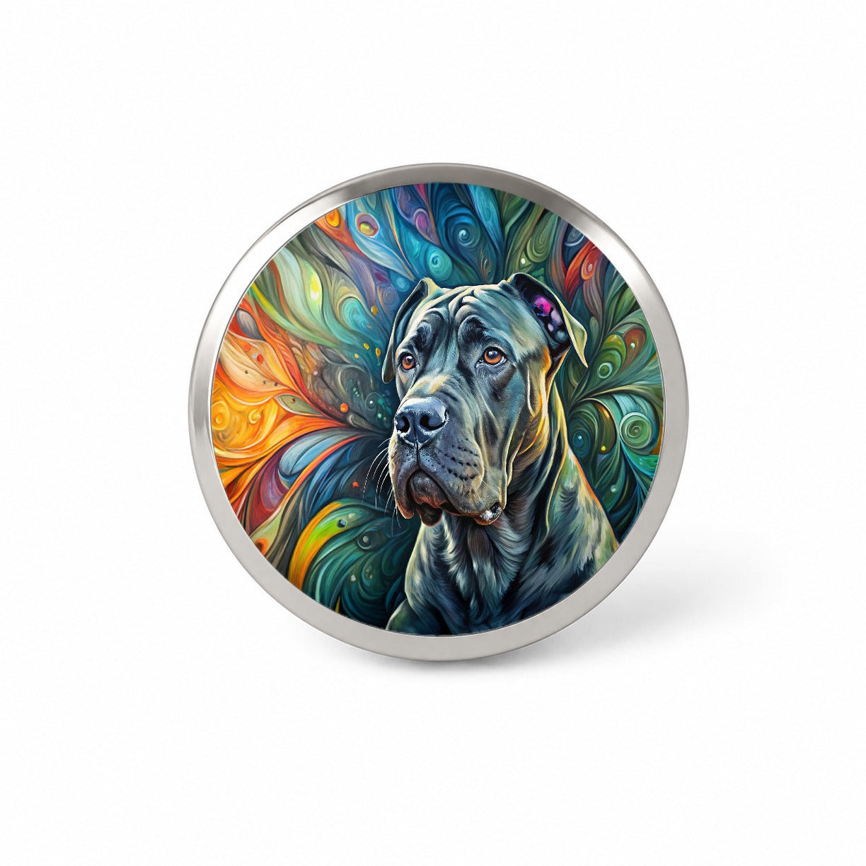 Cane Corso Dog Abstract Art Novelty Hat Backpack Lapel Pin