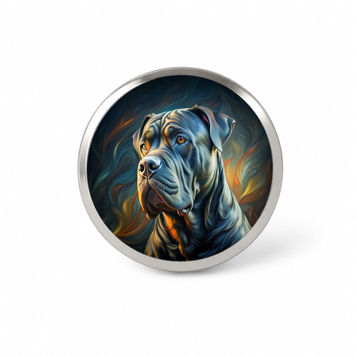 Cane Corso Dog Abstract Stylized Art Novelty Hat Backpack Lapel Pin