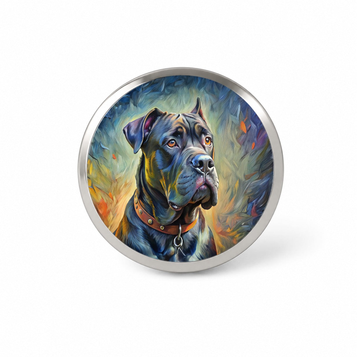 Cane Corso Dog Expressionism Art Novelty Hat Backpack Lapel Pin
