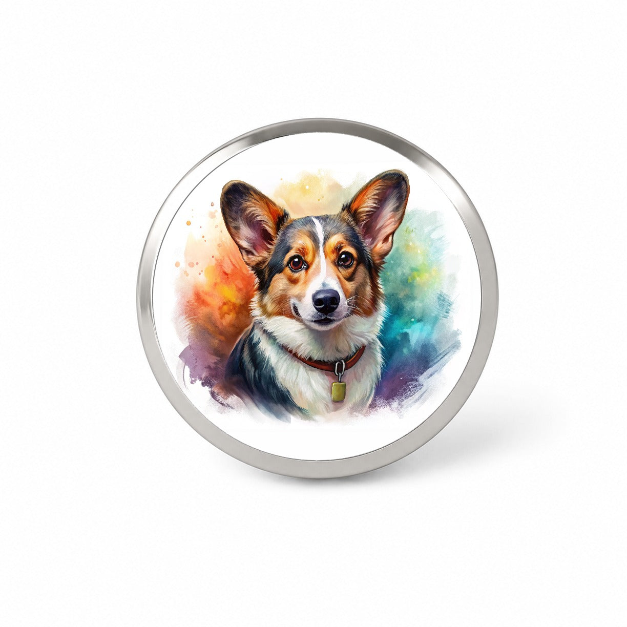 Cardigan Welsh Corgi Dog Illustration Novelty Hat Backpack Lapel Pin