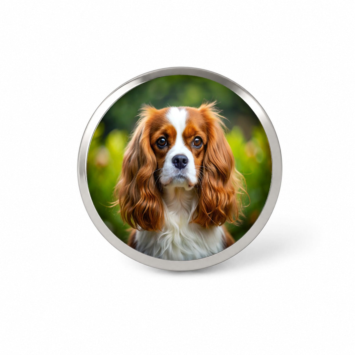 Cavalier King Charles Spaniel Dog Photo Novelty Hat Backpack Lapel Pin