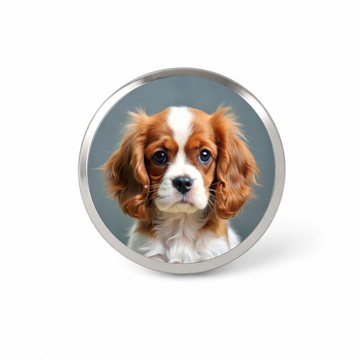 Cavalier King Charles Spaniel Dog Puppy Photo Novelty Hat Backpack Lapel Pin