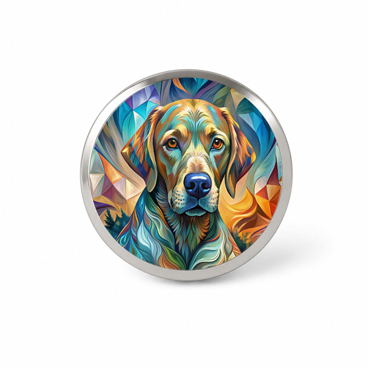 Chesapeake Bay Retriever Dog Abstract Stylized Art Novelty Hat Backpack Lapel Pin