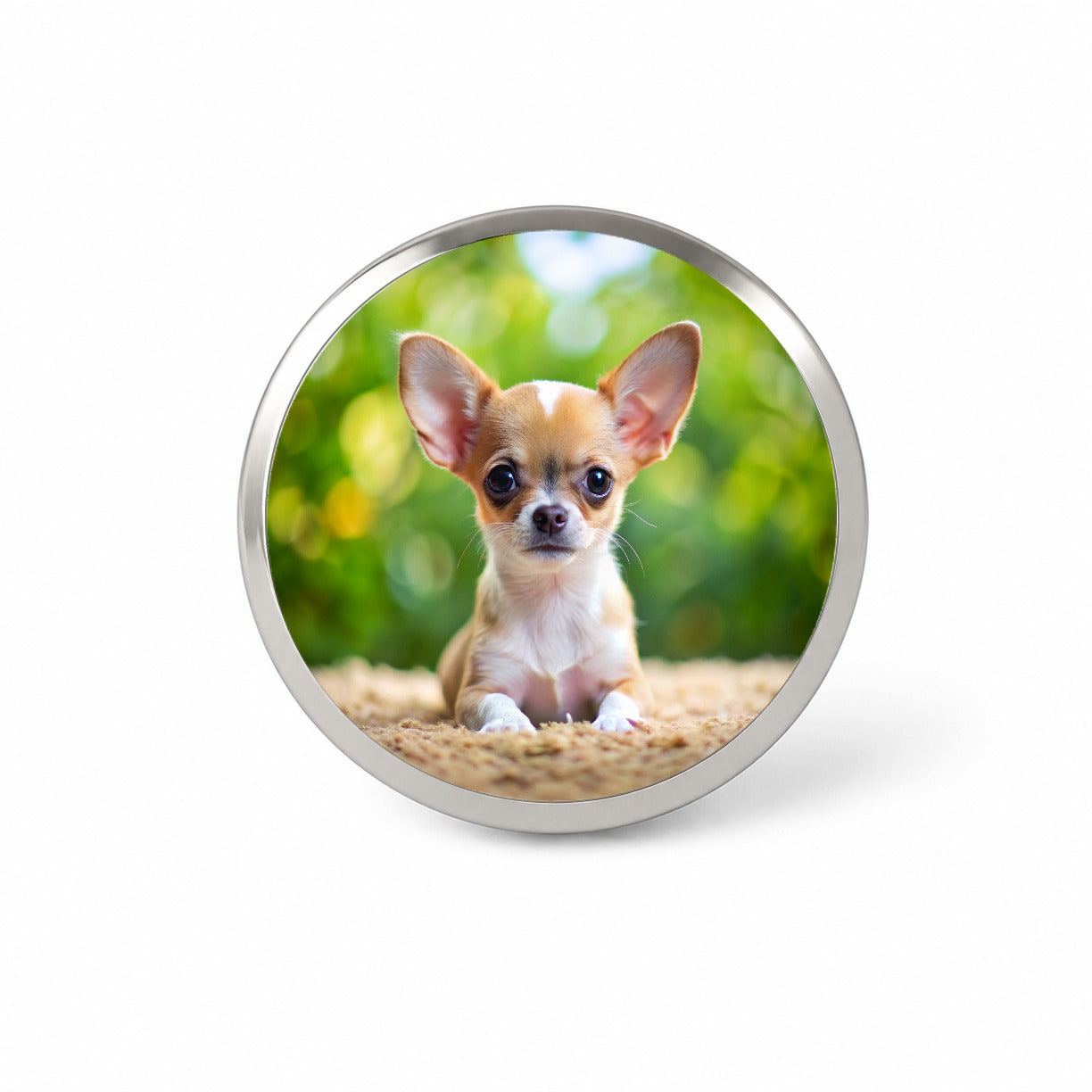 Chihuahua Dog Puppy Photo Novelty Hat Backpack Lapel Pin