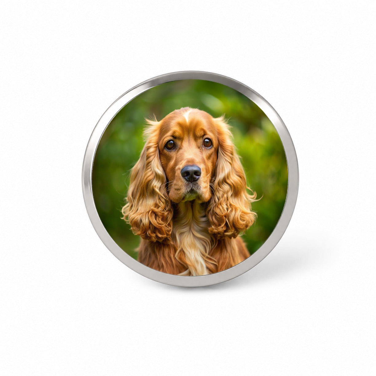 Cocker Spaniel Dog Photo Novelty Hat Backpack Lapel Pin