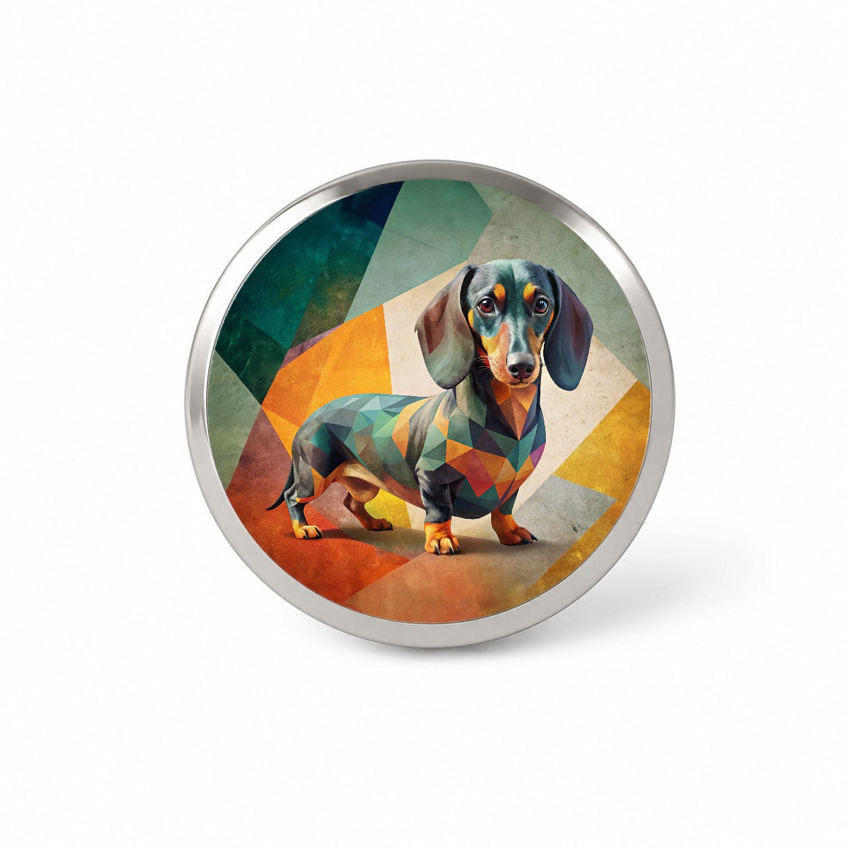 Dachshund Dog Contemporary Art Novelty Hat Backpack Lapel Pin