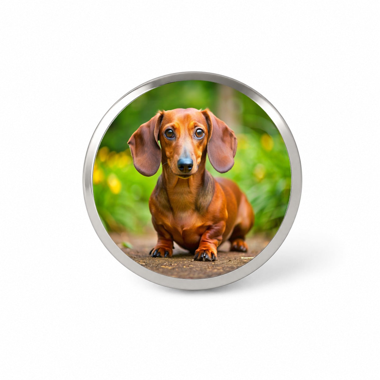 Dachshund Dog Photo Novelty Hat Backpack Lapel Pin