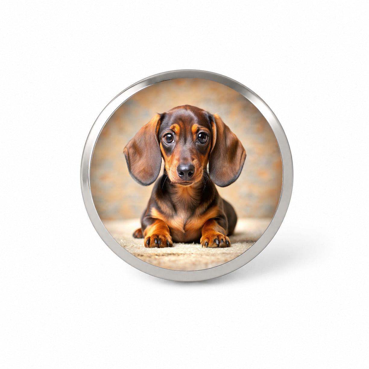 Dachshund Dog Puppy Photo Novelty Hat Backpack Lapel Pin