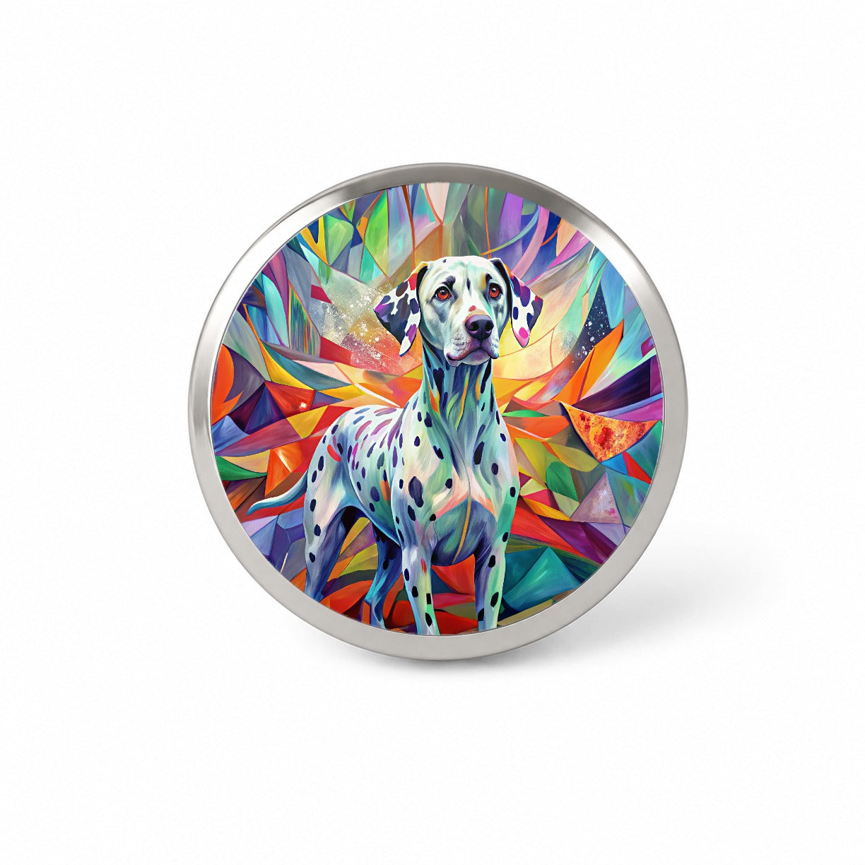 Dalmatian Dog Abstract Art Novelty Hat Backpack Lapel Pin