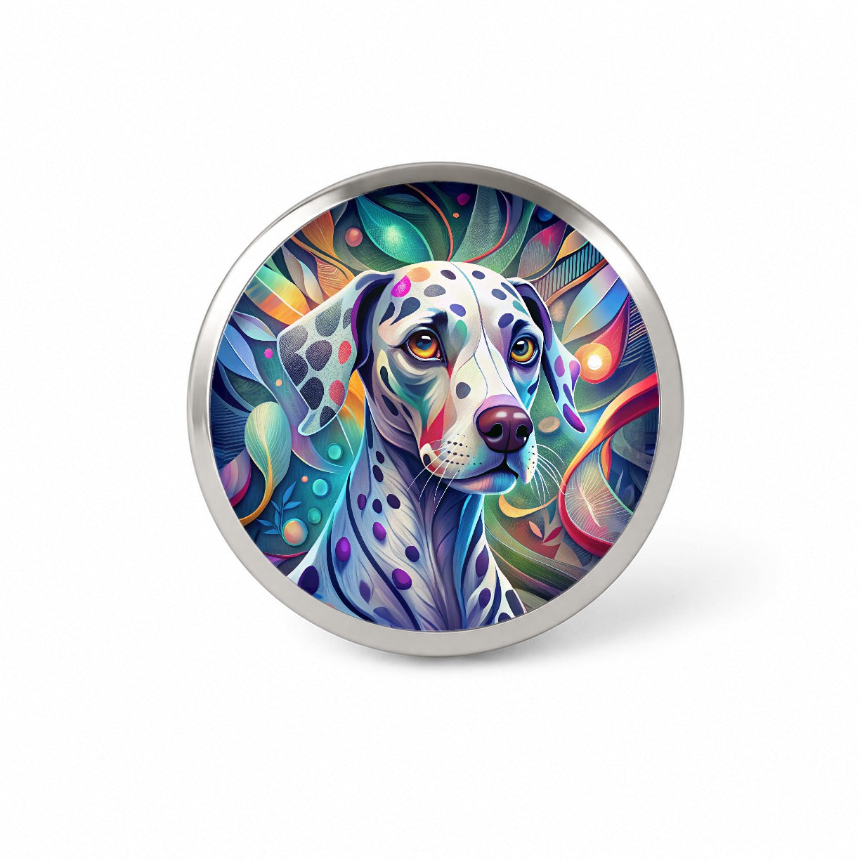 Dalmatian Dog Abstract Stylized Art Novelty Hat Backpack Lapel Pin