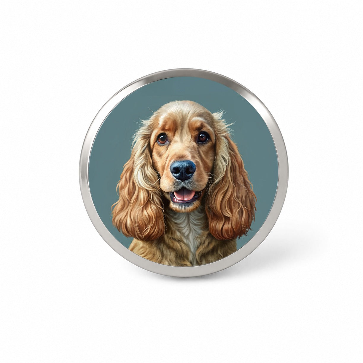 English Cocker Spaniel Dog Illustration Novelty Hat Backpack Lapel Pin