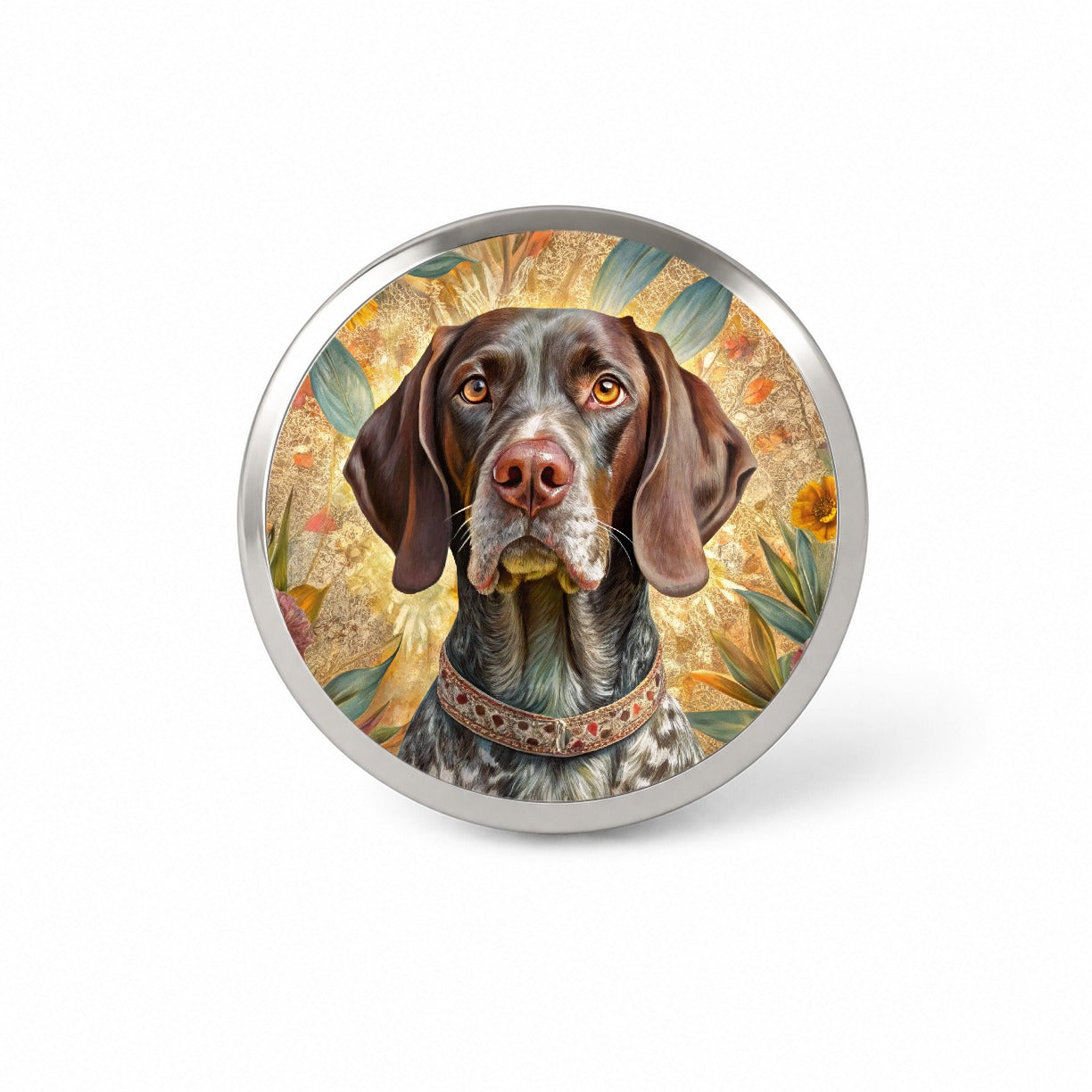 German Shorthaired Pointer Dog French Bohemian Art Novelty Hat Backpack Lapel Pin