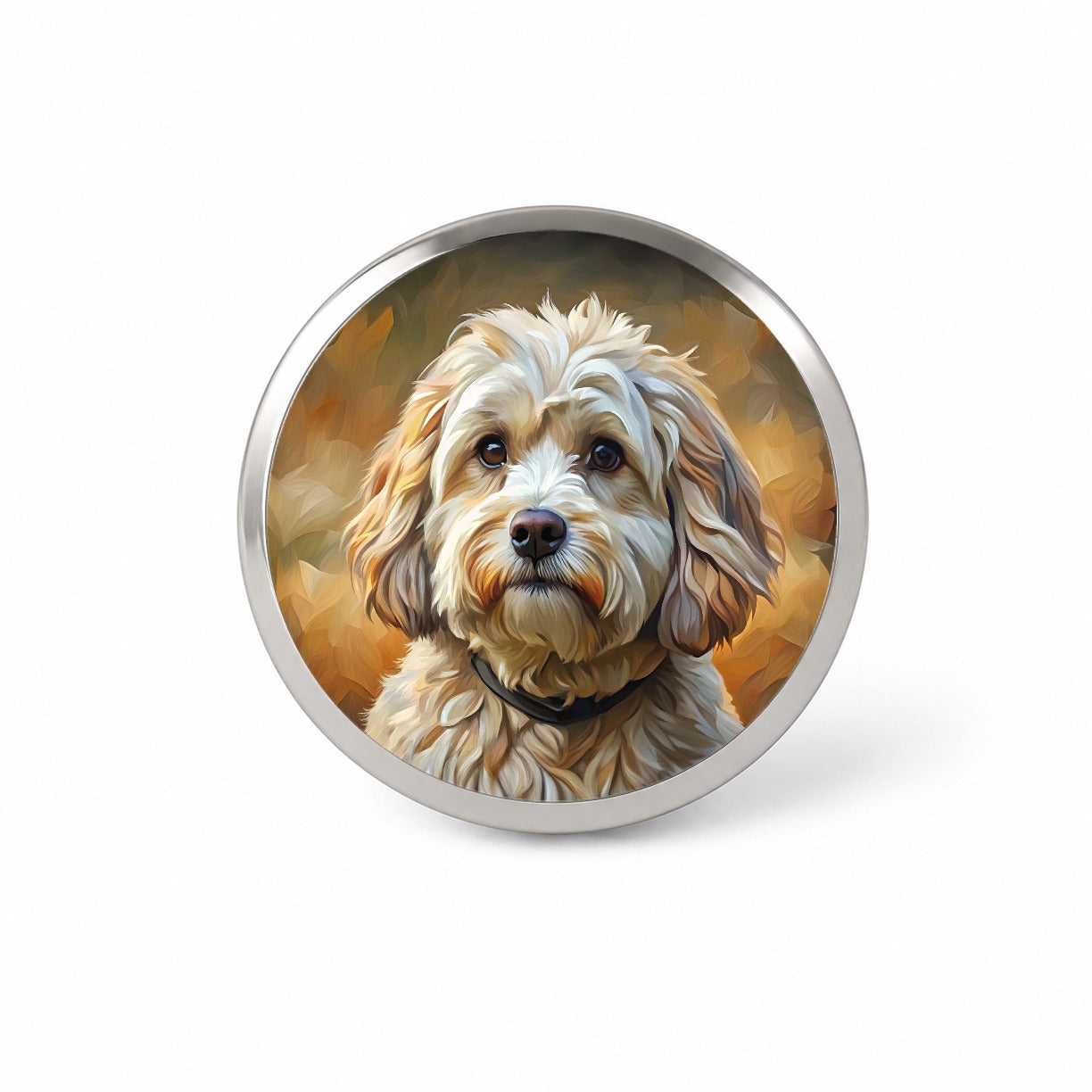Havanese Dog Expressionism Art Novelty Hat Backpack Lapel Pin