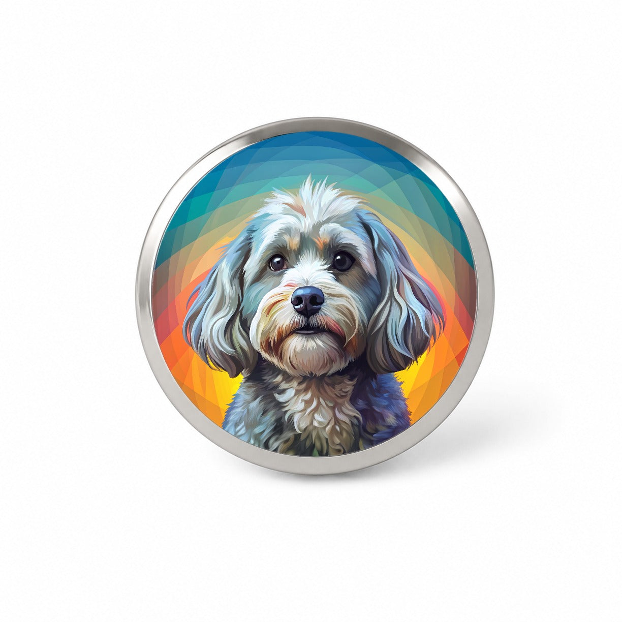 Havanese Dog Pop Art Novelty Hat Backpack Lapel Pin