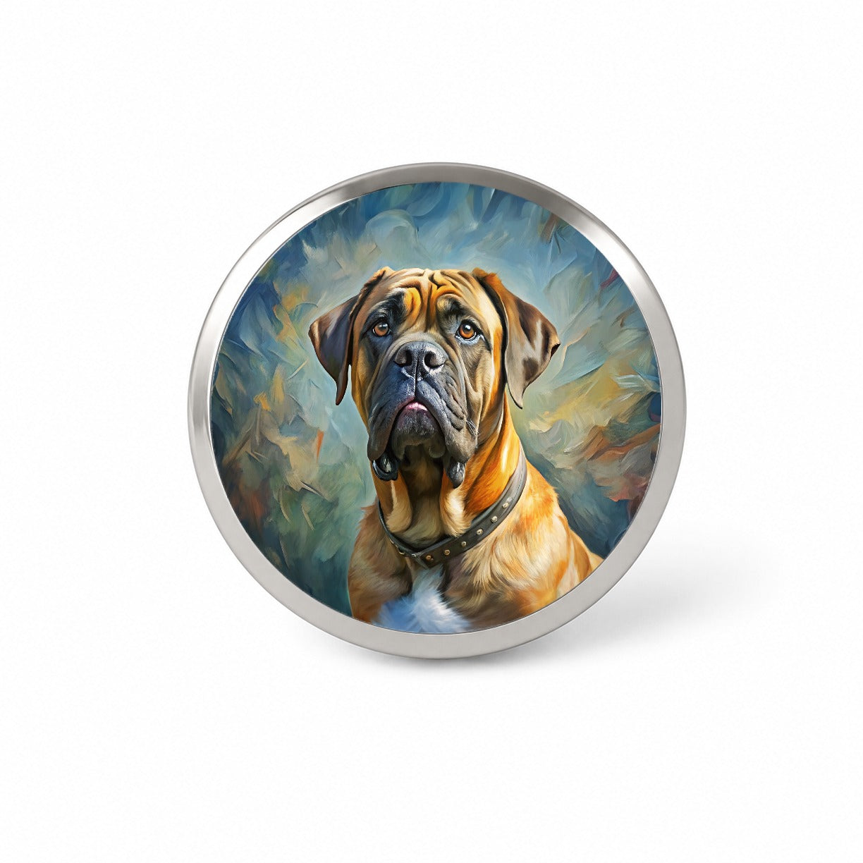 Mastiff Dog Expressionism Art Novelty Hat Backpack Lapel Pin