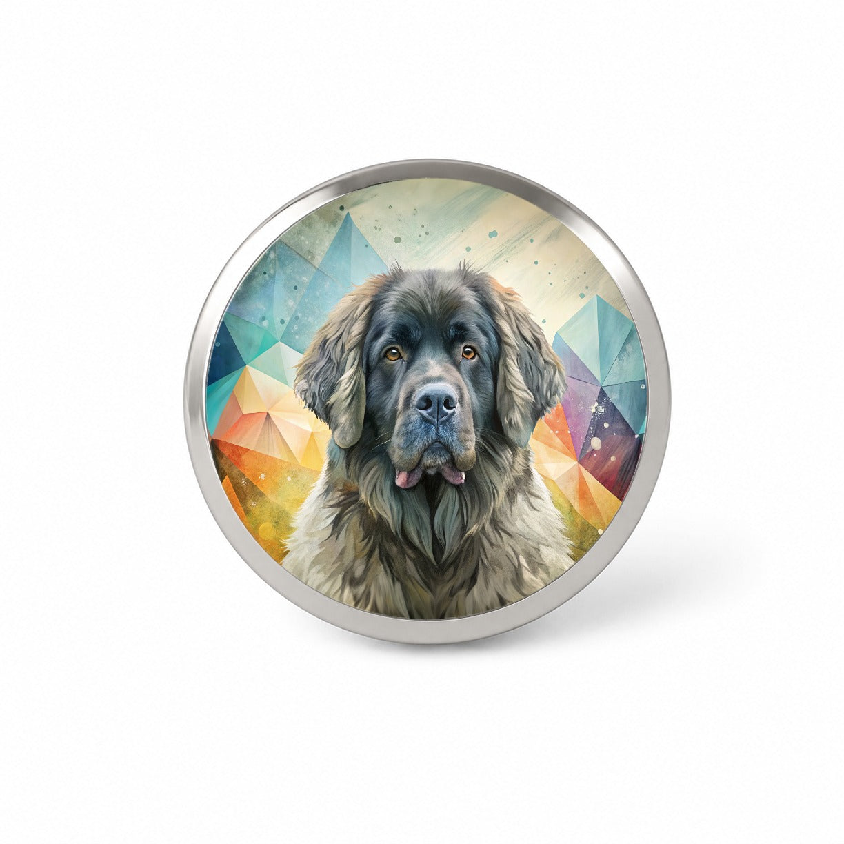 Newfoundland Dog Contemporary Art Novelty Hat Backpack Lapel Pin