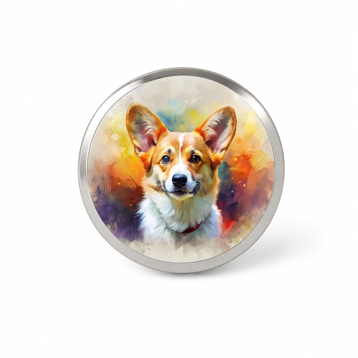 Pembroke Welsh Corgi Dog Expressionism Art Novelty Hat Backpack Lapel Pin
