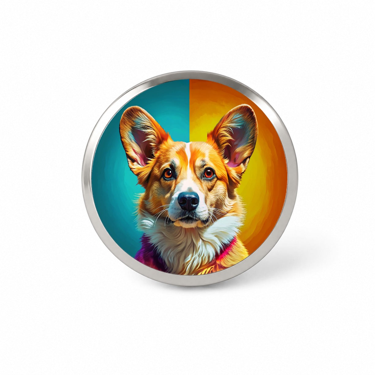 Pembroke Welsh Corgi Dog Pop Art Novelty Hat Backpack Lapel Pin