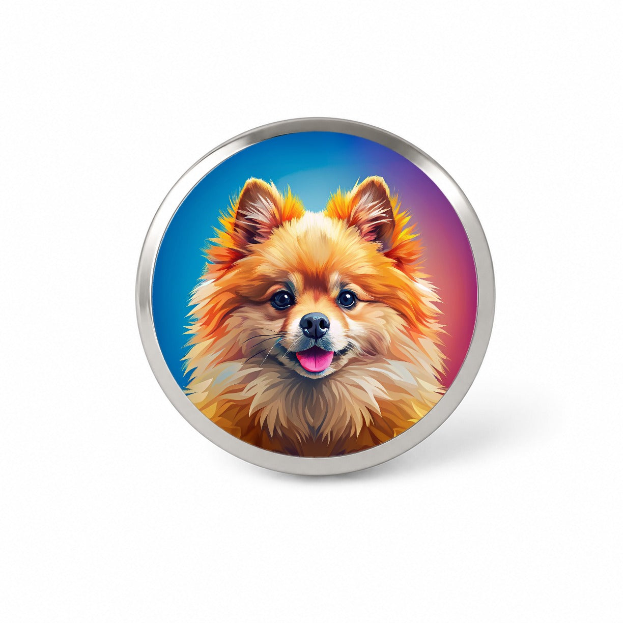 Pomeranian Dog Pop Art Novelty Hat Backpack Lapel Pin