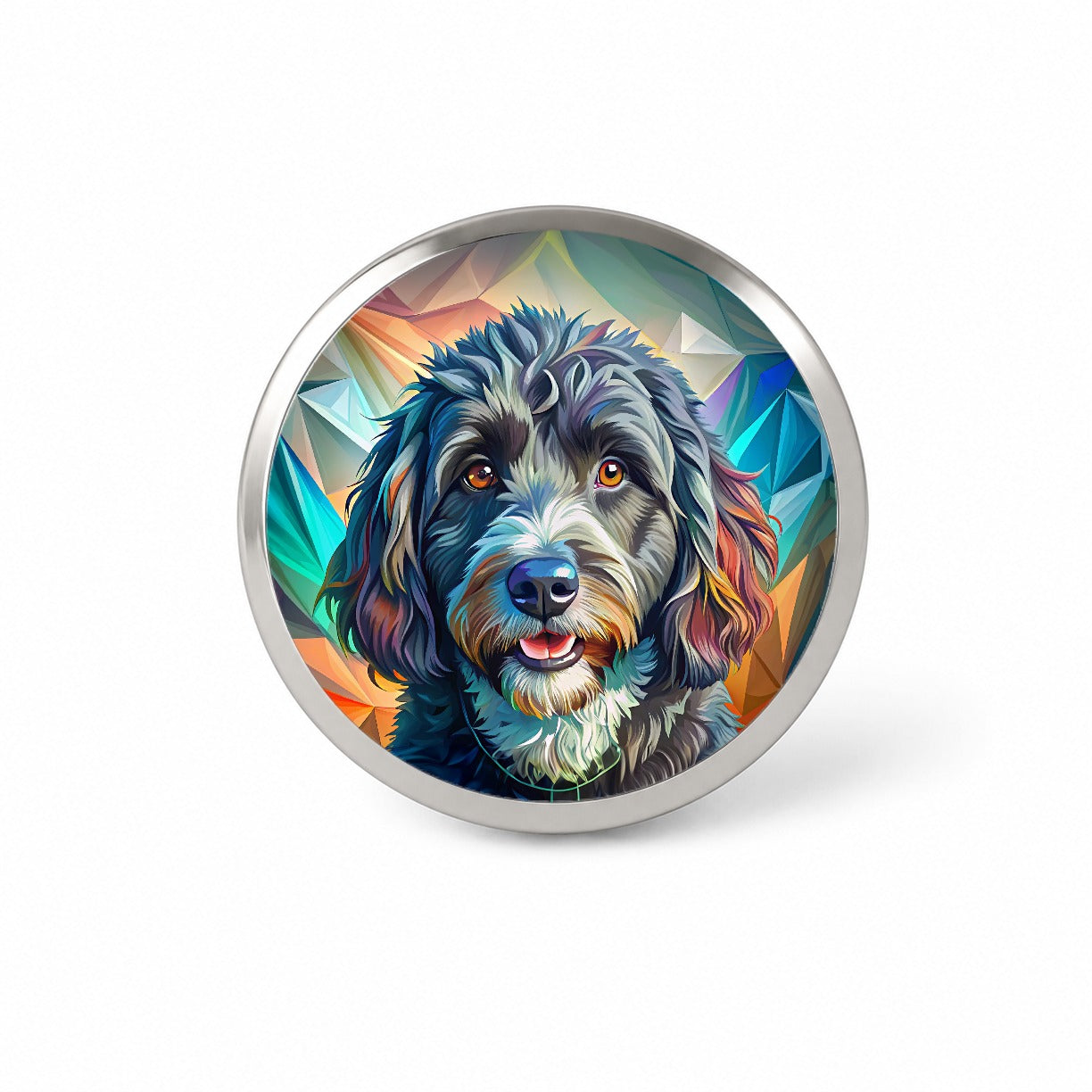 Portuguese Water Dog Pop Art Novelty Hat Backpack Lapel Pin