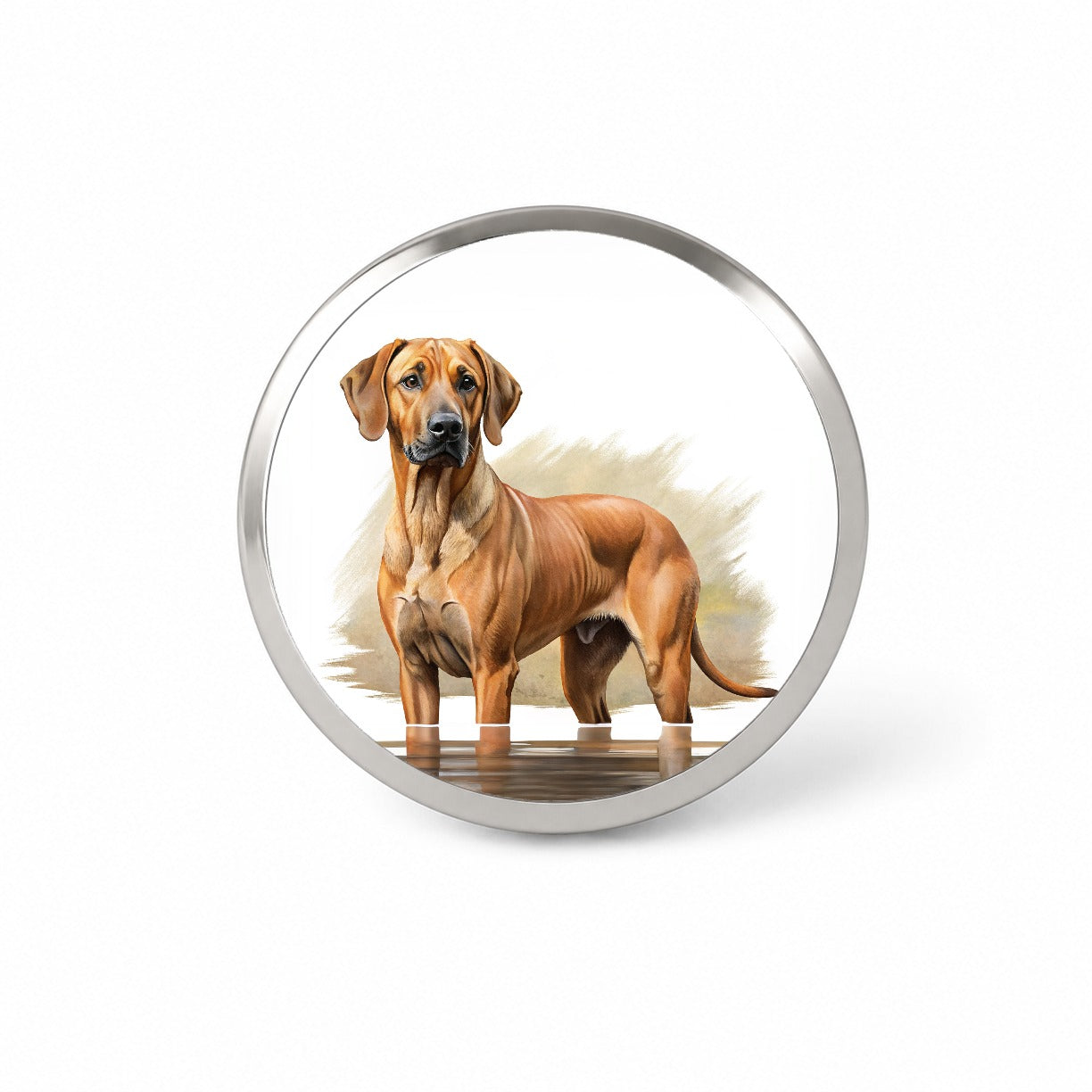 Rhodesian Ridgeback Dog Illustration Novelty Hat Backpack Lapel Pin