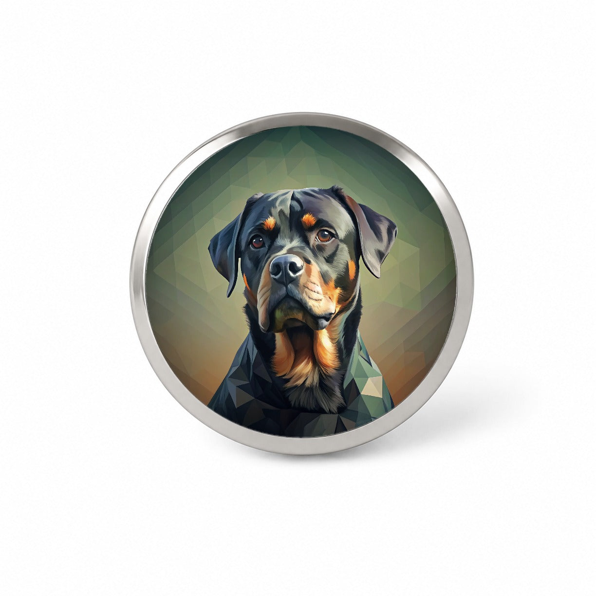 Rottweiler Dog Contemporary Art Novelty Hat Backpack Lapel Pin