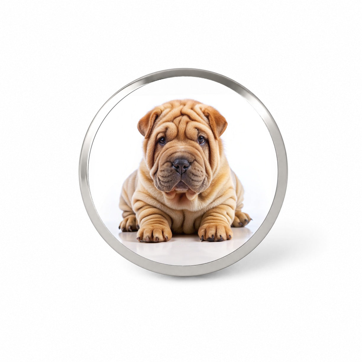 Shar Pei Dog Puppy Photo Novelty Hat Backpack Lapel Pin
