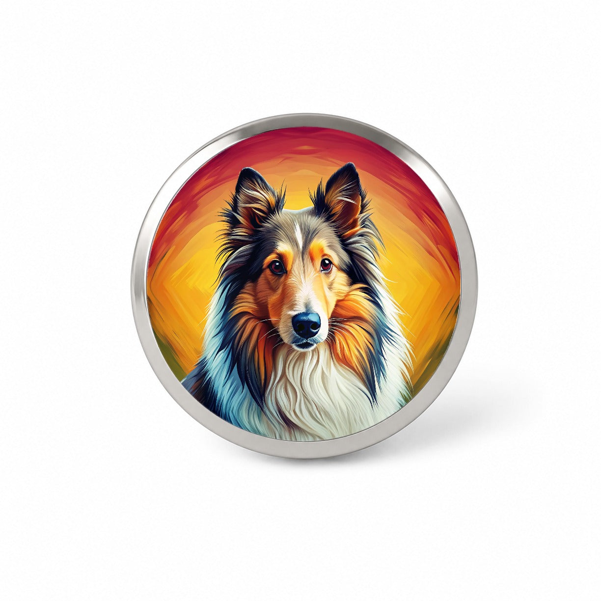 Shetland Sheepdog Sheltie Dog Pop Art Novelty Hat Backpack Lapel Pin