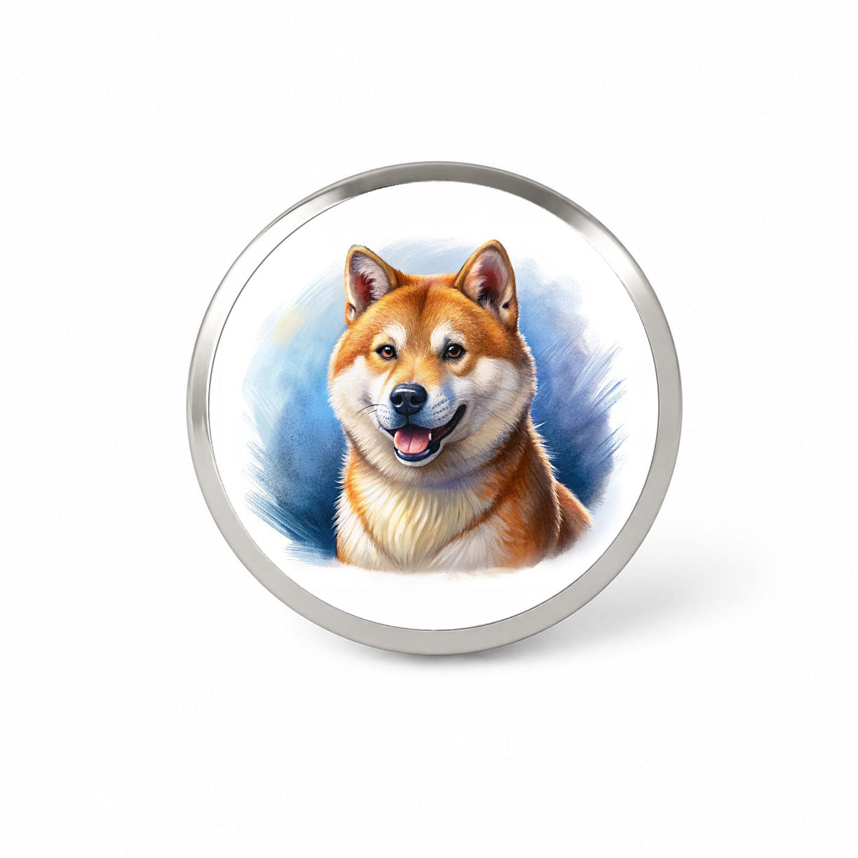 Shiba Inu Dog Illustration Novelty Hat Backpack Lapel Pin