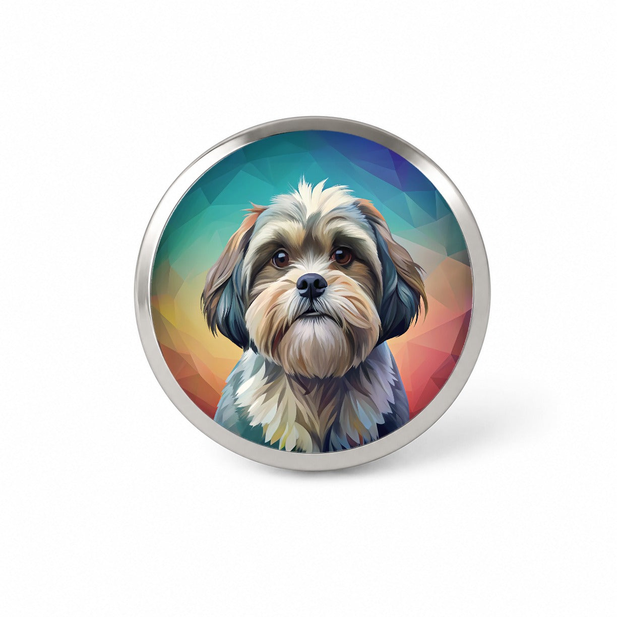Shih Tzu Dog Contemporary Art Novelty Hat Backpack Lapel Pin
