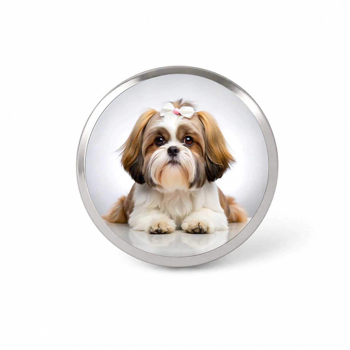 Shih Tzu Dog Photo Novelty Hat Backpack Lapel Pin
