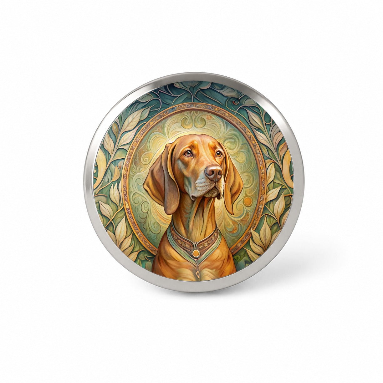 Vizsla Dog Art Nouveau Novelty Hat Backpack Lapel Pin